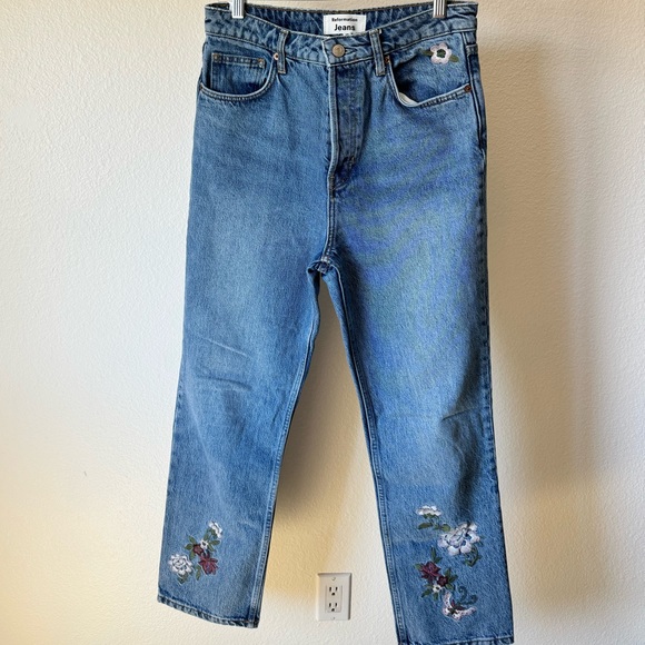 Reformation Floral Embroidered Jeans - Picture 4 of 7